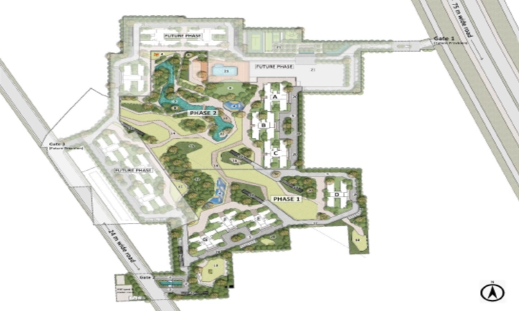 emaar serenity hills sector 86 gurgaon  master plan